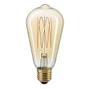 LED Filamentlampe SLIM RUSTIKA, E27, 7W, 2500K, 600lm, gold