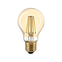 LED Filament light bulb NORMAL A60 GOLD, 230V, Ø 6cm / L 10.4cm, E27, 4.5W 2500K 420lm 300°, dimmable, gold / clear