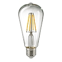 LED Filament Edisonlampe ST64, 230V,  6.4cm / L 14.3cm, E27, 7W 2700K 806lm 300, dimmbar, klar