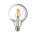 LED Filament light bulb GLOBE G95, 230V, Ø 9.5cm / L 14cm, E27, 4.5W 2700K 470lm 300°, dimmable, clear
