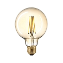 LED Filament light bulb GLOBE G95 GOLD, 230V, Ø 9.5cm / L 14cm, E27, 4.5W 2500K 400lm, dimmable, gold / clear