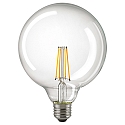 LED Filament light bulb GLOBE G125, 230V, Ø 12.5cm / 17.8cm, E27, 7W 2700K 806lm 300°, dimmable, clear