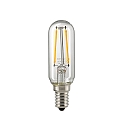 LED Filament light bulb TUBE T25, 230V, Ø 2.5cm / L 9.7cm, E14, 2.5W 2700K 250lm 300°, dimmable, clear