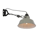 Mexlite Lampada da parete NOV ruotabile, inclinabile E27 IP20, Verde, Nero dimmerabile