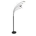 LED Stehleuchte SYNNA, 5-flammig, drehbare Köpfe, 5x 4.5W 2700K 500lm, mit Schnurdimmer