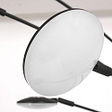 LED Stehleuchte SYNNA, 5-flammig, drehbare Köpfe, 5x 4.5W 2700K 500lm, mit Schnurdimmer