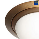 Steinhauer LED Deckenleuchte IKARO Ø 29cm, 18W, 2700K, 1440lm, IP44, CRI>90 dimmbar, bronze
