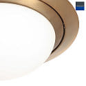 Steinhauer LED Deckenleuchte IKARO Ø 29cm, 18W, 2700K, 1440lm, IP44, CRI>90 dimmbar, bronze