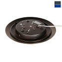 Steinhauer LED Deckenleuchte IKARO Ø 29cm, 18W, 2700K, 1440lm, IP44, CRI>90 dimmbar, bronze