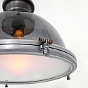Steinhauer Steinhauer Pendant luminaire BIKKEL, 1 flame, glass, grey