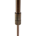 Luci a sospesione ZELENA / 122CM su / giù, CCT Switch, regolabile, con dimmer a sfioramento IP20, bronzo spazzolato dimmerabile