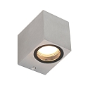 Auenwandleuchte LOGAN, IP44, Down, Eckig, inkl. GU10 LED 4W 2700K 345lm (schaltbar)