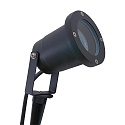 Steinhauer Luce del picco di terra NOVA 1-Lampadina, con spina, regolabile GU10 IP54, Nero opaco dimmerabile