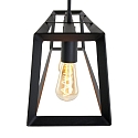 Mexlite Luminaire  suspension BUCKLEY 4 flammes, rglable E27 IP20, noir mat gradable