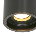 Steinhauer Downlight PLITE SPOT cilindrico, rigido, versione a montaggio superficiale GU10 IP20, Nero opaco dimmerabile