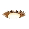 Luminaire de plafond AURA rond IP20, beige, couleur naturelle gradable