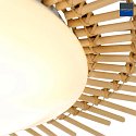 anne light & home Plafoniera AURA rotondo IP20, beige, colore naturale dimmerabile