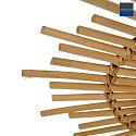 anne light & home Plafoniera AURA rotondo IP20, beige, colore naturale dimmerabile
