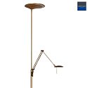 Steinhauer Lampada da terra ZODIAC LED 2-Lampadine IP20, bronzo, Bianco dimmerabile