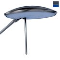 Steinhauer Plafonnier  ZODIAC avec bras articulé, avec spot LED, direct / indirect, avec variateur tactile IP20, acier brossé gradable