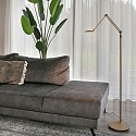Steinhauer Floor lamp ZODIAC LED, 1 flame, bronze