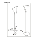Steinhauer Floor lamp ZODIAC LED, 1 flame, bronze