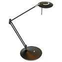 Steinhauer LED Tischleuchte ZODIAC, mit Gelenkarm, 6W 2700K 700lm, CRi >90, mit Touch-Dimmer, schwarz matt