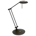 Steinhauer LED Tischleuchte ZODIAC, mit Gelenkarm, 6W 2700K 700lm, CRi >90, mit Touch-Dimmer, schwarz matt
