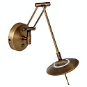 Steinhauer Wall luminaire ZODIAC LED, 1 flame, bronze