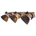 Luminaire de plafond GEARWOOD 3 flammes, réglable E27 IP20