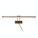 Steinhauer Wall luminaire LITHO LED, 1 flame, 60cm, bronze