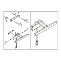 Steinhauer Wall luminaire LITHO LED, 1 flame, 60cm, bronze