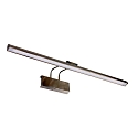 Steinhauer LED Bilderleuchte LITHO, 60cm, 9W 2200-4000K (CCT) 850lm, CRi >90, dimmbar, neigbar, Euro-Steckerkabel, stahl gebrstet