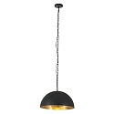 Steinhauer Pendant luminaire SEMICIRKEL, 1 flame, 50cm, black