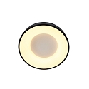 Steinhauer ceiling luminaire RINGLEDE -  38CM round, medium, direct / indirect IP20, black matt dimmable
