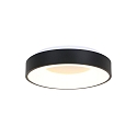 Steinhauer ceiling luminaire RINGLEDE -  38CM round, medium, direct / indirect IP20, black matt dimmable