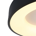 Steinhauer ceiling luminaire RINGLEDE -  38CM round, medium, direct / indirect IP20, black matt dimmable