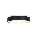 Steinhauer ceiling luminaire RINGLEDE -  38CM round, medium, direct / indirect IP20, black matt dimmable