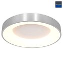 Steinhauer ceiling luminaire RINGLEDE - Ø 48CM large, round, direct / indirect IP20, silver brushed dimmable