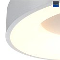 Steinhauer ceiling luminaire RINGLEDE - Ø 48CM large, round, direct / indirect IP20, silver brushed dimmable