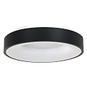 ceiling luminaire RINGLEDE -  48CM large, round, direct / indirect IP20, black matt dimmable