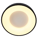 ceiling luminaire RINGLEDE -  48CM large, round, direct / indirect IP20, black matt dimmable