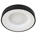 ceiling luminaire RINGLEDE -  48CM large, round, direct / indirect IP20, black matt dimmable