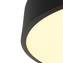ceiling luminaire RINGLEDE -  48CM large, round, direct / indirect IP20, black matt dimmable
