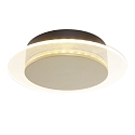 wall and ceiling luminaire LIDO round, adjustable, indirect, perforated IP20, black matt dimmable