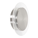 Steinhauer wall and ceiling luminaire LIDO round, adjustable, indirect, perforated IP20, steel brushed dimmable