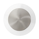 Steinhauer wall and ceiling luminaire LIDO round, adjustable, indirect, perforated IP20, steel brushed dimmable