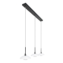 Steinhauer pendant luminaire TALLERKEN 3 flames, long G9 IP20, black matt dimmable Steinhauer pendant luminaire TALLERKEN 3 flames, long G9 IP20, black matt dimmable