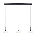 Steinhauer pendant luminaire TALLERKEN 3 flames, long G9 IP20, black matt dimmable Steinhauer pendant luminaire TALLERKEN 3 flames, long G9 IP20, black matt dimmable