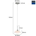 Steinhauer Luci a sospesione TALLERKEN 1-Lampadina G9 IP20, Acciaio spazzolato dimmerabile